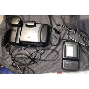 Sharp Viewcam VL-E34 8mm Video8 Analog Cassette Camcorder Works Tested W Charger